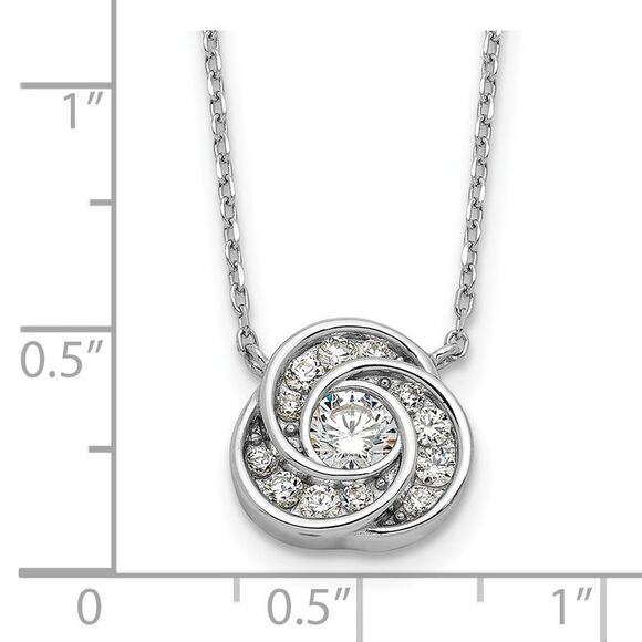 Kazi Luxury 14k Yellow Gold Brushed Border Script Number 7 Pendant - Picture 4 of 4